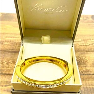 Gold tone bangle bracelet